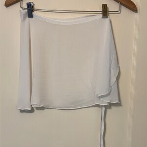 Ballet Mirabella OS NWOT sheer white ballet skirt
